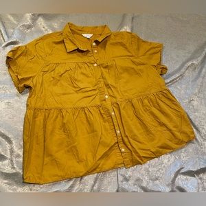 Time and Tru button down flare out shirt plus size 2X